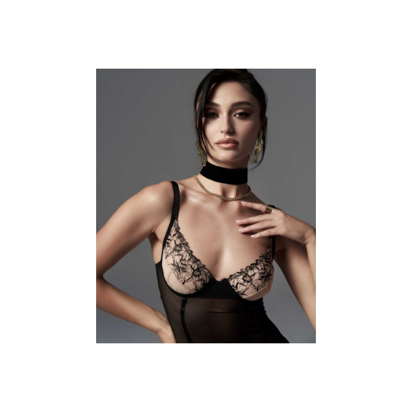 Vila blanes corset et string - Noirs